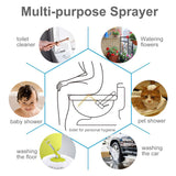 ZNTS Handheld Sprayer for Toilet, All Brass Cloth Diaper Toilet Sprayer Spray Attachment with W92851559