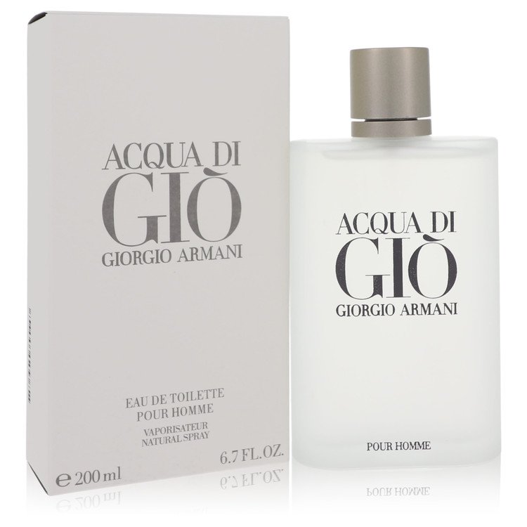 Acqua Di Gio by Giorgio Armani Eau De Toilette Spray 6.7 oz for Men FX-416545