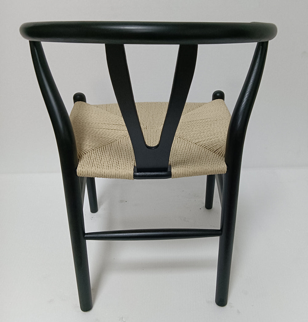 ZNTS Dagmar Chair - Black & Natural Cord DAGMAR-BLK-NATCORD
