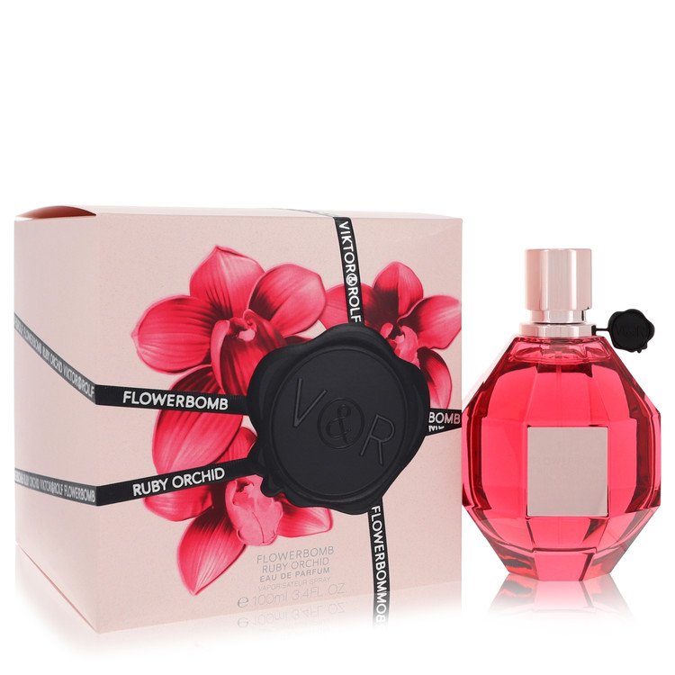 Flowerbomb Ruby Orchid by Viktor & Rolf Eau De Parfum Spray 3.4 oz for Women FX-562373