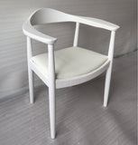 ZNTS Embla Chair - White & White Leather WS-037-WHITE-WHITEPU