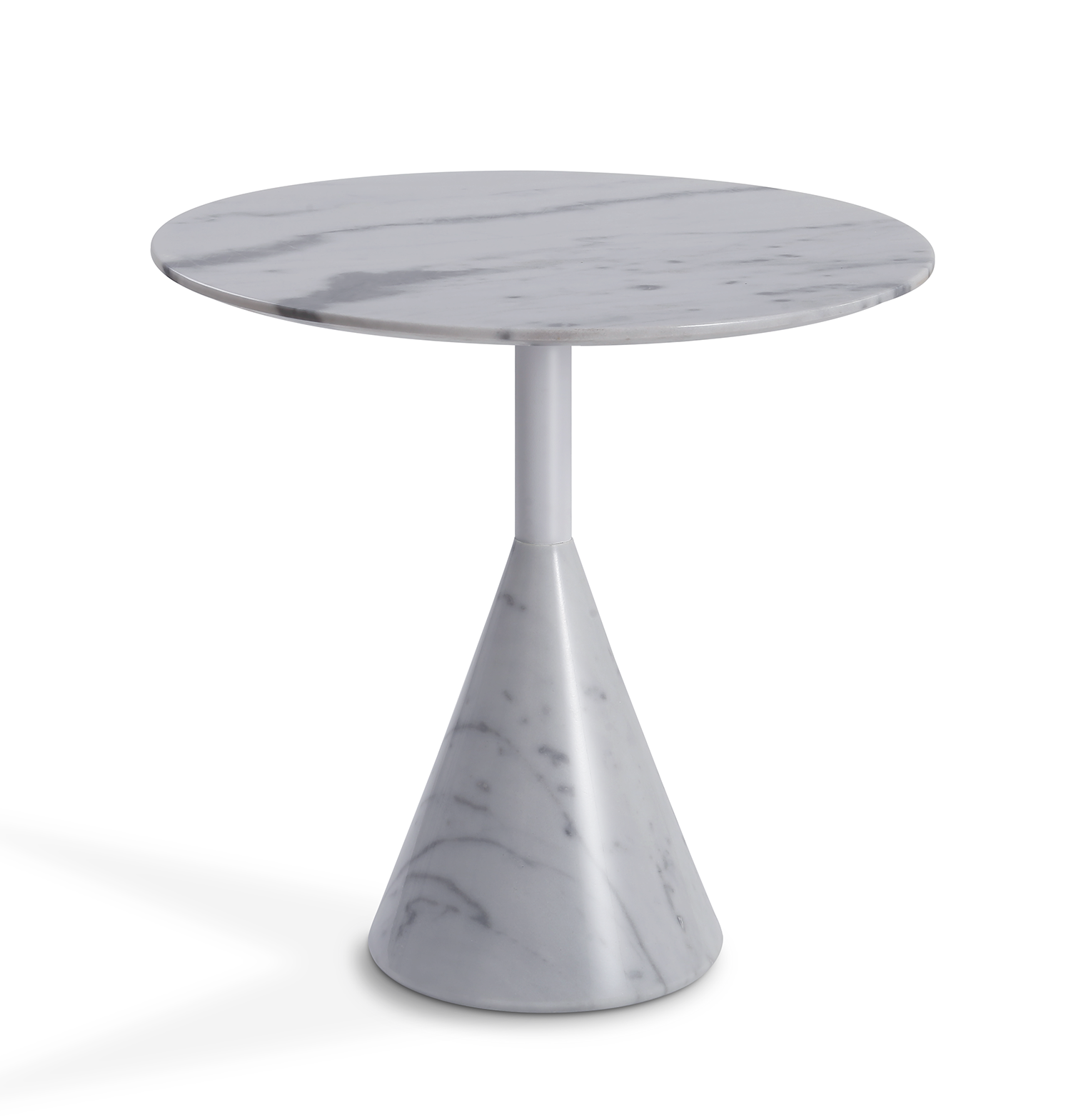 ZNTS Cosette Marble Side Table ST8644-60A-BK