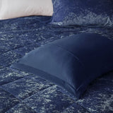 ZNTS Full/Queen Velvet Comforter Set with Throw Pillow B03595890