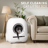 ZNTS Self-cleaning cat litter box, 68L+9L, suitable for a variety of cat litter, APP control, real-time ES318155AAK