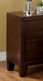 ZNTS Simple Casual 1pc Brown Cherry Color Solid wood Bedroom Furniture Contemporary Look B01181801