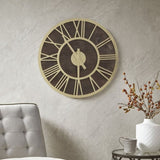 ZNTS 23.6" Wood Wall Clock B03598872