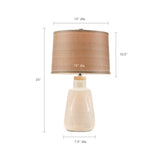 ZNTS Boho Textured Ceramic Table Lamp B03597667