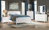 ZNTS Transitional Look White Finish 1pc Nightstand of Drawers Wood knobs Turned Feet Modern Bedroom B01153391