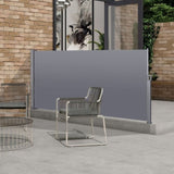 ZNTS Retractable Side Screen Awning, UV Resistant, Waterproof, Patio Privacy Screen for Garden, Balcony, W419142768