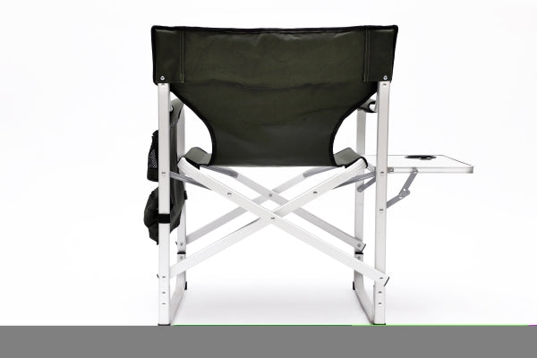 ZNTS 2-piece Padded Folding Outdoor Chair with Side Table and Storage Pockets,Lightweight Oversized W24172220
