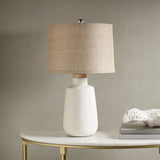 ZNTS Boho Textured Ceramic Table Lamp B03597667