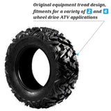 ZNTS Complete Set of 4 All Terrain ATV UTV Tires 25x8-12 Front & 25x10-12 Rear 6PR Tubeless 87563144