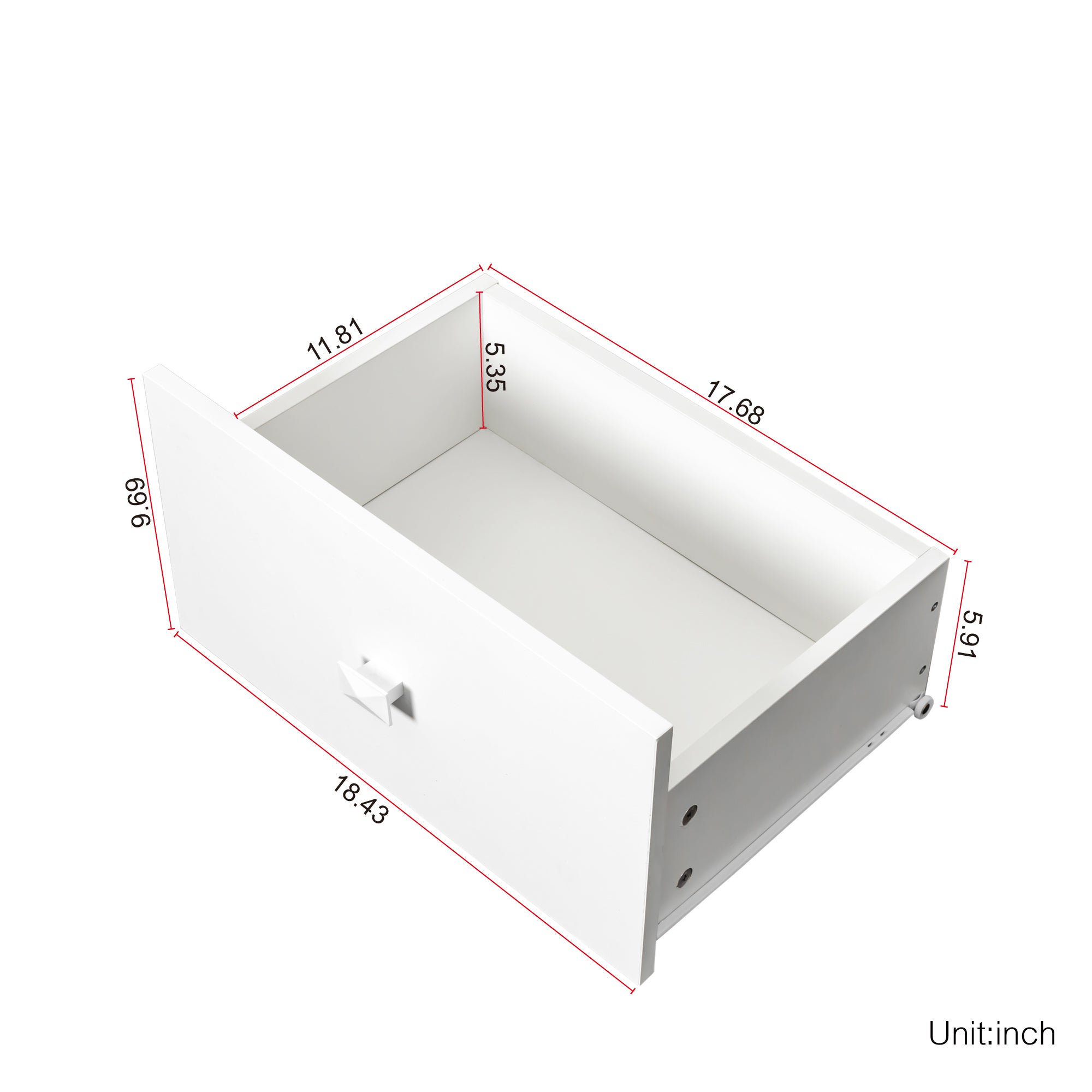 ZNTS Home Wide Storage Cabinet, 30",WHITE W33168385
