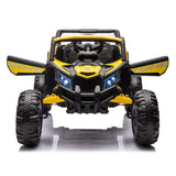 ZNTS 12V Ride On Car with Remote Control,UTV ride on for kid,3-Point Safety Harness, Music Player W1396126991