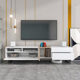 ZNTS Modern TV Stand for 80'' TV Double Storage Space, Media Console Table, Entertainment Center WF303474AAK