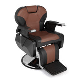 ZNTS PVC Leather Case ABS Armrest Shell 300lbs Load-Bearing Disc With Footrest Can Be Put Down Barber 17670296