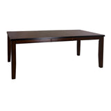 ZNTS Cherry Finish Transitional 1pc Dining Table with Extension Leaf Mango veneer Wood Dining Furniture B01152851