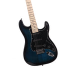 ZNTS ST Stylish Electric Guitar with Black Pickguard Dark Blue 51696693
