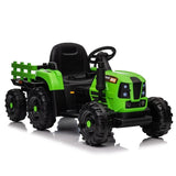 ZNTS Ride on Tractor with Trailer,12V Battery Powered Electric Tractor Toy w/Remote Control,electric car W1396124964