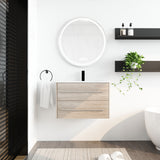 ZNTS 30 Inch Wall Mounted Bathroom Vanity-BVC04930WEO W99982021