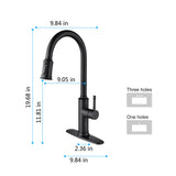 ZNTS Kitchen Faucet with Pull Out Spraye W127263122
