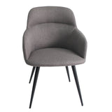 ZNTS Modrest Scranton Modern Grey & Black Dining Chair B04961462
