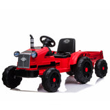 ZNTS Toy Tractor with Trailer,3-Gear-Shift Ground Loader Ride On with LED Lights 15725657