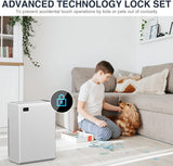 ZNTS Air Purifiers for Home Large Room, MOOKA H13 True HEPA Filter Air, 100% Ozone Free Quiet Air 40399882