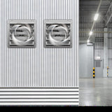ZNTS iPower 24 Inch Shutter Exhaust Fan Aluminum High Speed 1400RPM, 2750 CFM, 1-Pack, Silver W113442926
