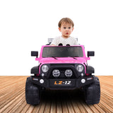 ZNTS 12V Kids Ride On Car Toy Jeep Rechargeable Battery 4 mph Remote Control Pink US 35200377