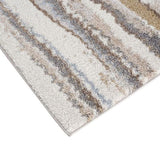 ZNTS Watercolor Abstract Stripe Woven Area Rug B03597962