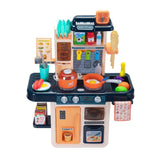 ZNTS Kids Kitchen Playset 42 PCS Toy Accessories Set, Kitchen Toy Cookware w/ Real Sounds and Light for W2181P154984
