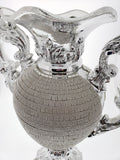 ZNTS Ambrose Chrome Plated Crystal Embellished Ceramic Vase B03050056