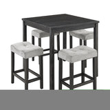 ZNTS Dining Table, Bar Table and Chairs Set, 5 Piece Dining Table Set, Industrial Breakfast Table Set, W1781110584