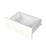 ZNTS Modern High gloss UV Night Stand with 3 drawers & LED lights W33165032