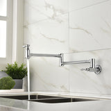 ZNTS Folding faucet Pot Filler Faucet Wall Mount 79347954