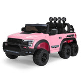 ZNTS Electric 12V Battery Pink Kids Ride On Truck Car Pickup w/ RC LED MP3 55971555