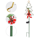 ZNTS Christmas Pathway Lights Outdoor Decorations, Solar Christmas Tree Garden Decorative Stake Lights 85429557