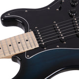 ZNTS ST Stylish Electric Guitar with Black Pickguard Dark Blue 51696693