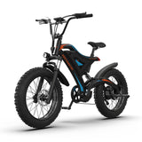 ZNTS AOSTIRMOTOR Electric Bicycle 500W Motor 20" Fat Tire With 48V/15Ah Li-Battery S18-MINI New style 27740745