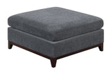 ZNTS Modular Living Room Furniture Ottoman Ash Chenille Fabric 1pc Cushion Ottoman Couch B011104330
