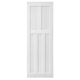 ZNTS CRAZY ELF 28" x 84" Five Panel Real Primed Door Slab, DIY Panel Door, Modern Interior Barn Door, W936104282