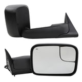 ZNTS L R for 98-01 Dodge Ram 1500 98-02 2500 POWER HEATED Extend Flip Up Tow Mirrors 67363099