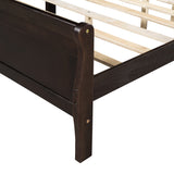 ZNTS Queen Size Wood Platform Bed with Headboard and Wooden Slat Support WF289142AAP
