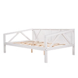 ZNTS Full size Daybed, Wood Slat Support, White WF283135AAK