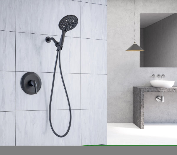 ZNTS 6 In. Detachable Handheld Shower Head Shower Faucet Shower System D92101H-6