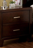 ZNTS Simple Casual 1pc Brown Cherry Color Solid wood Bedroom Furniture Contemporary Look B01181801