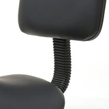 ZNTS Saddle Shape Adjustable Salon Stool with Back Black 77528035