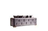 ZNTS Impreza Modern Style Sofa in Silver B009141290