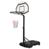ZNTS 28" x 19" Backboard Adjustable Pool Basketball Hoop System Stand Kid Poolside Swimming Water Maxium 61942967
